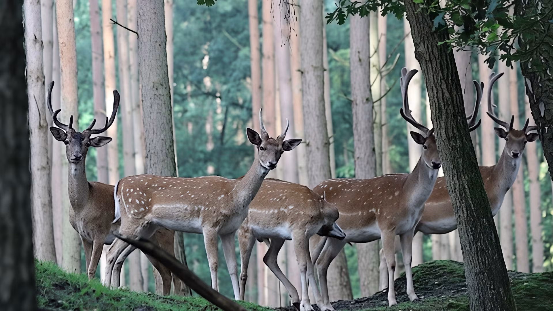 Entdecke dank des begehbaren Geheges das Damwild fast wie in freier Wildbahn