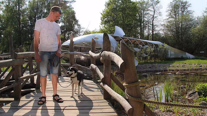 Hunde im Wildpark-MV