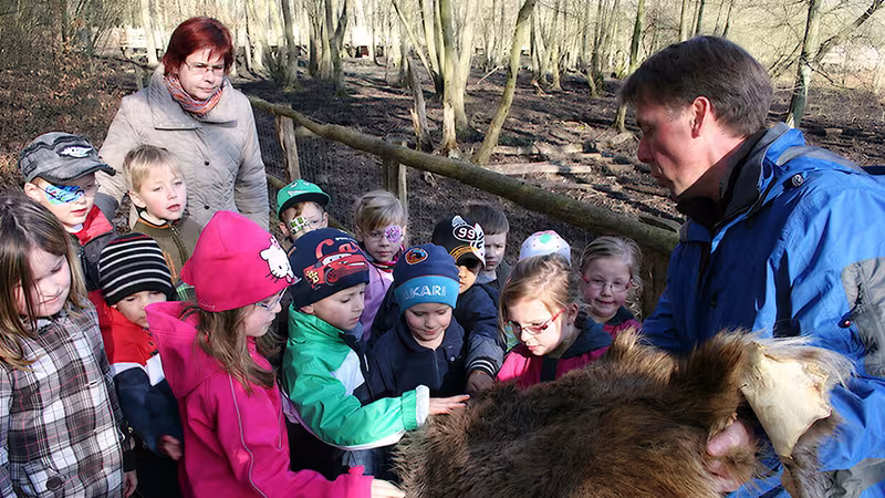 Gruppe Kinder im Wildpark-MV